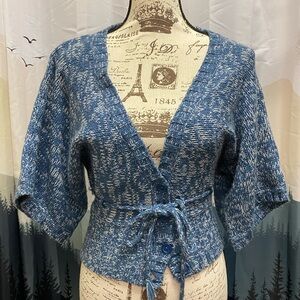Vintage Knit Cardigan Top sz S